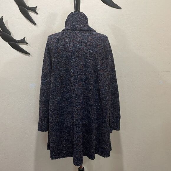 Anthropologie Rosie Neira Marled Collegiate Open Front Cardigan - M - Picture 7 of 15